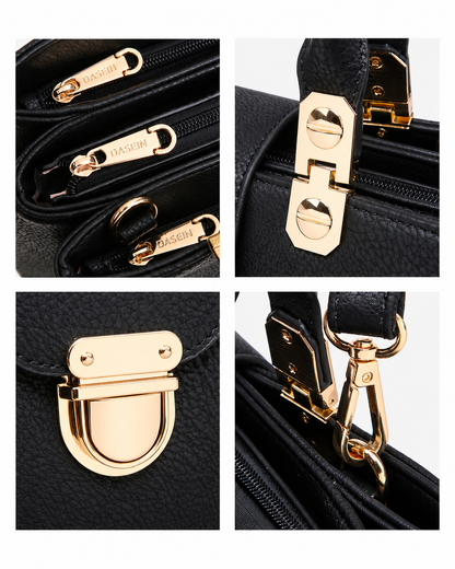 Women’s Black PU Leather Tote Bag