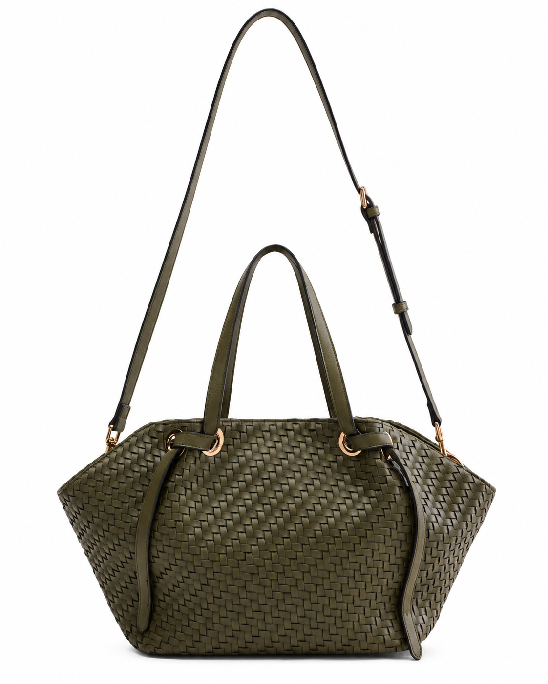 Women’s Woven Mini Tote Bag – Olive