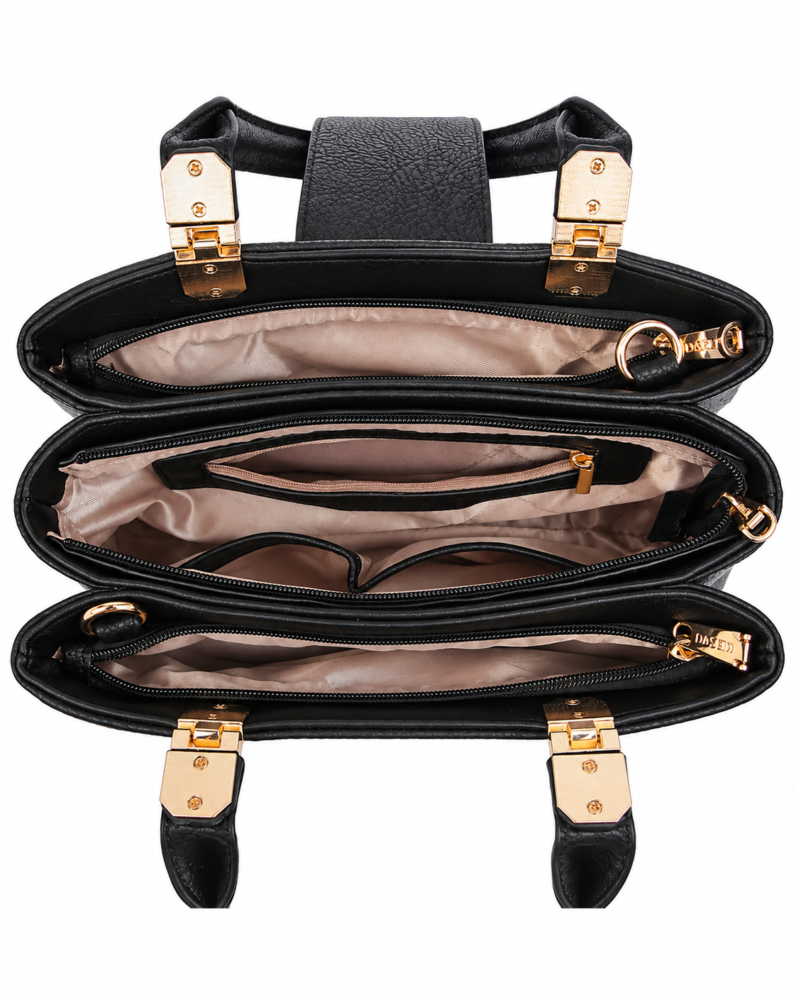 Women’s Black PU Leather Tote Bag